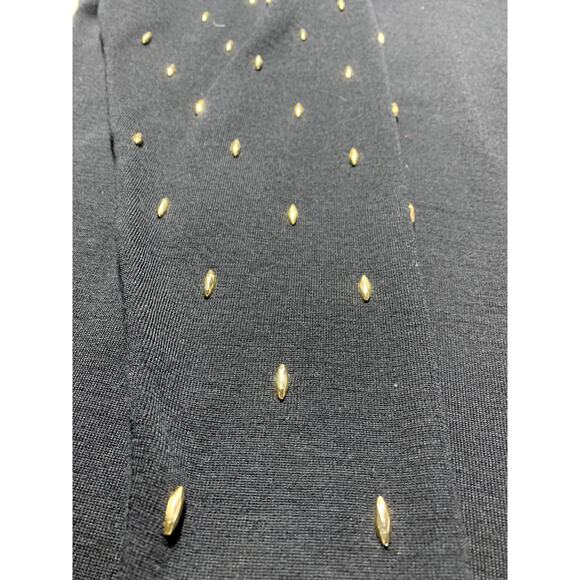 Vintage Marshall Fields Private Collection Womens S Black Fitted Wool Dress - Picture 3 of 6